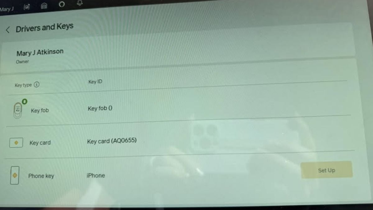 Photo of the issue in the Rivian taken by the owner