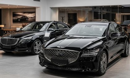 Black Genesis EV vs. Mercedes Model S