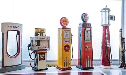 EV and ICE gas station pumps
